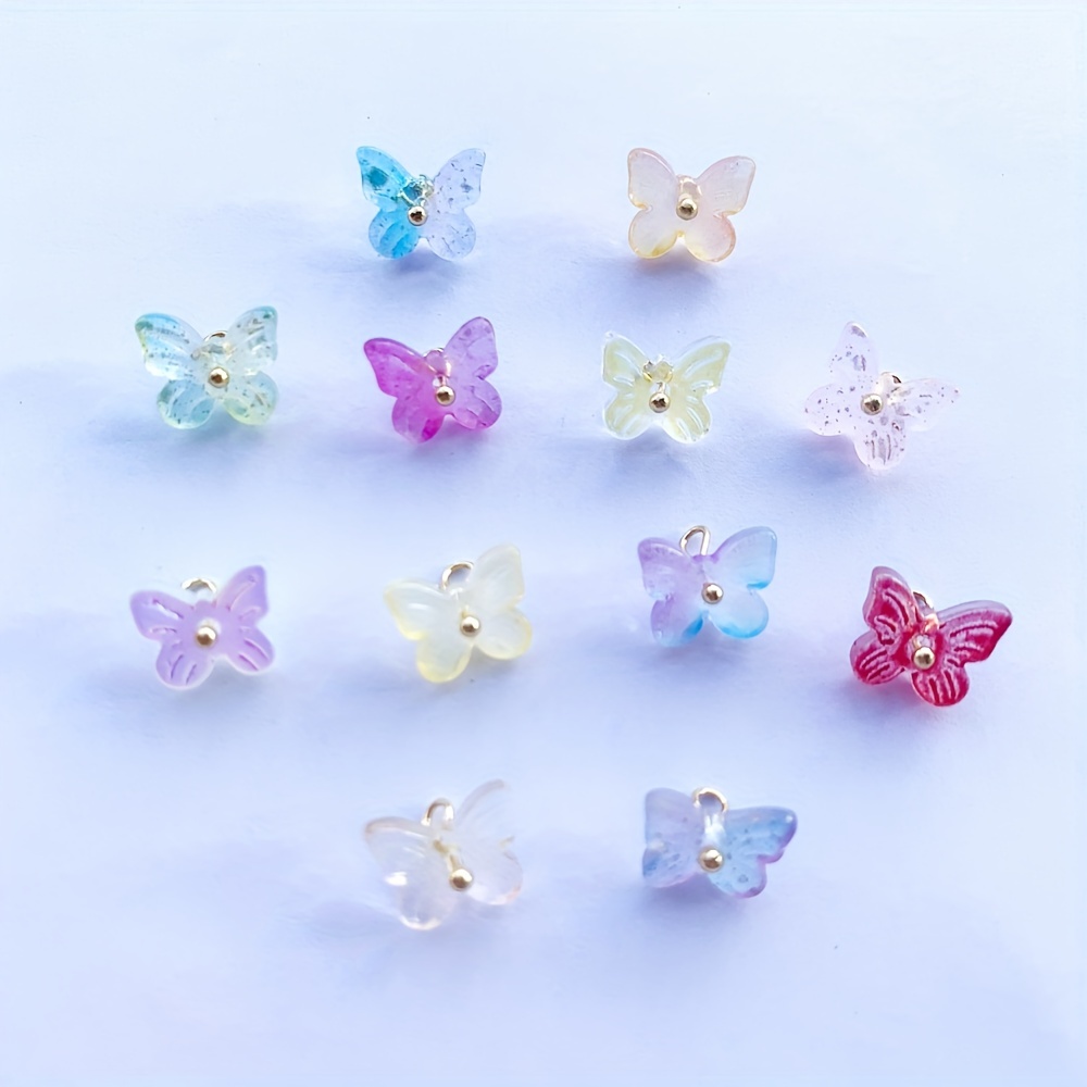 Butterfly Charms Jewelry Making  Glass Jewelry Making Supplies