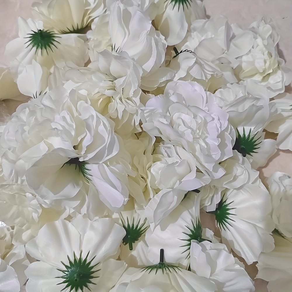 

100pcs/lot Artificial Dahlia Flower Heads For Home Decor, Decorative Diy Flower Wall Wreath Gift Box Flower, Spring Summer Decor