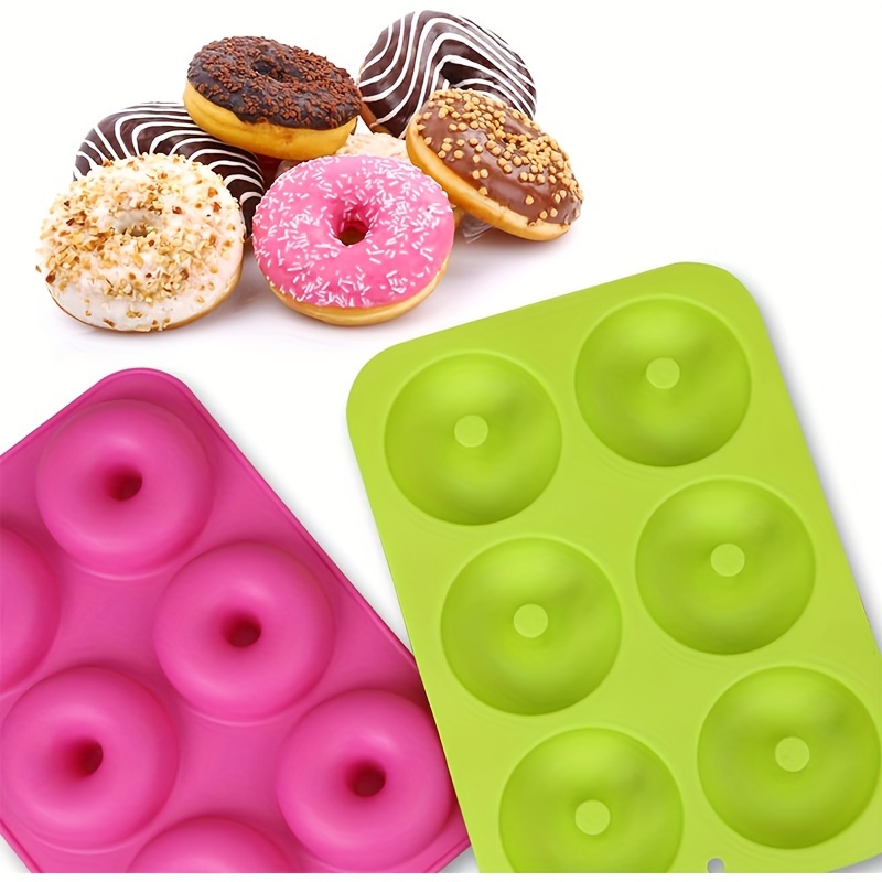 1pc Molde Donut Silicona 11.26''x7.01'' Molde 6 Cavidades - Temu
