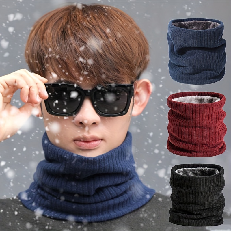 Hat Scarf All-in-one Men's Winter Hooded Scarf Lei Feng Hat Plus