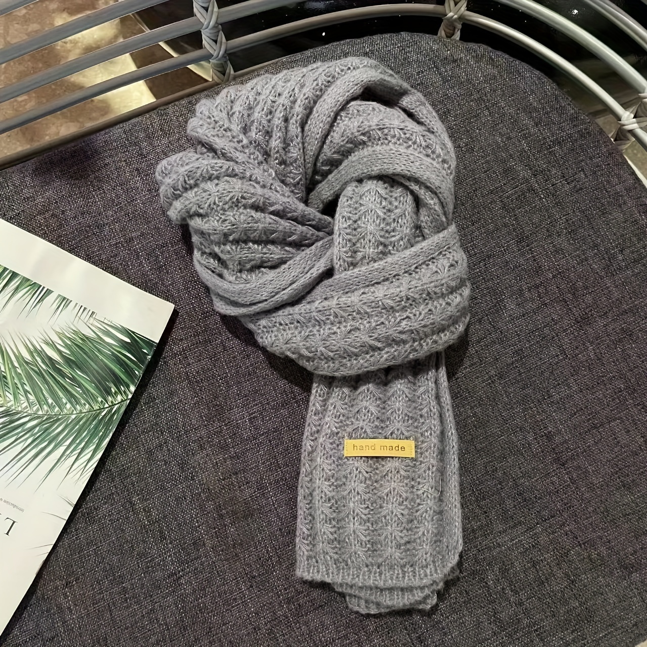 RYRDWP Écharpe en laine épaisse et douce Fournitures ménagères en tricot 