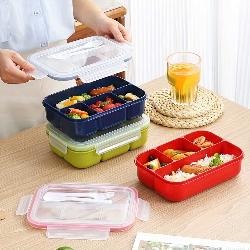 1400ml Food Container Double-layer Microwave Safe Bpa-free Bento School  Kids Lunch Box For Picnic