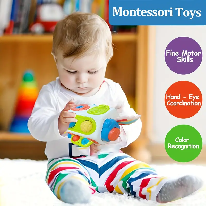 Juguetes Montessori para niños de 1 año, juguetes para bebés de 6 a 12  meses, juguetes sensoriales para niños pequeños de 1 a 3 años, juguetes de