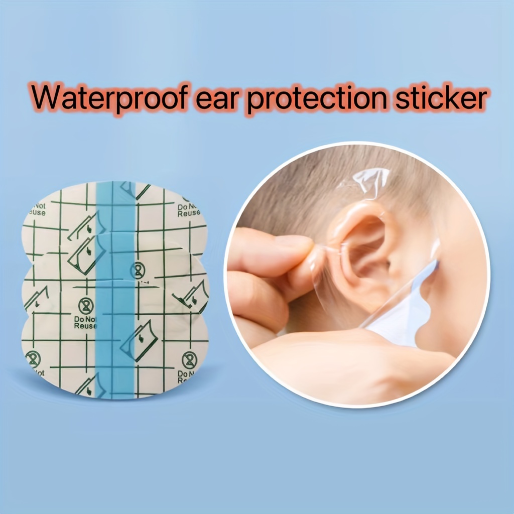 Waterproof Pu Membrane, Invisible Ear Stickers, Swimming Ear Protection  Sticker, Bathing Waterproof Ear Sticker, Ultra-thin And High Elastic  Sticker - Temu