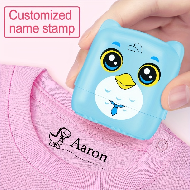 Children's Name Seal Custom Student's Name Stamp Kindergarten Clothes  Waterproof Name Sticker