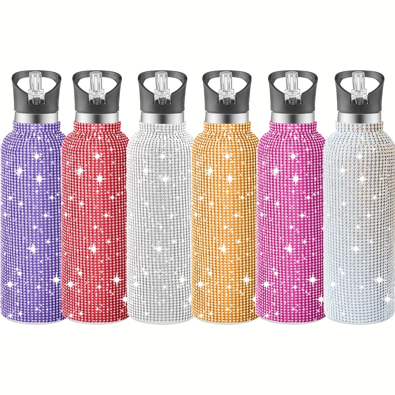 Multi Color Bling Water Bottle Rhinestone Diamond - Temu