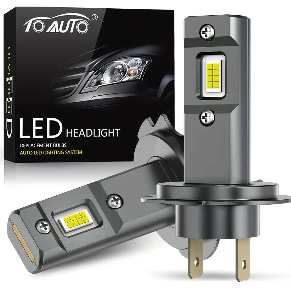Acheter Mini ampoule de phare LED H7 sans fil, 60W 20000LM 6500K CSP, pour  phares de voiture, lampes à Diode automobile H7 Turbo Led 12V, 2 pièces