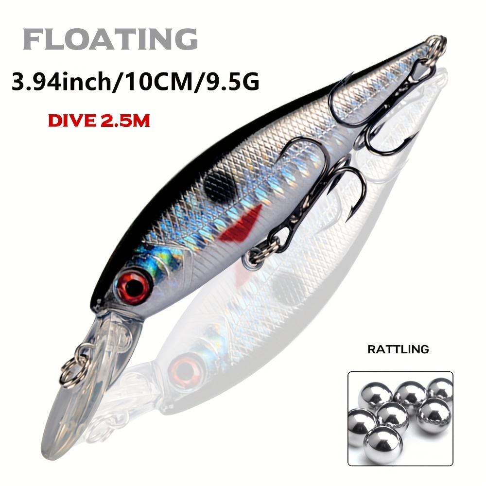 Premium Floating Minnow Wobblers Fishing Lure Artificial - Temu Canada