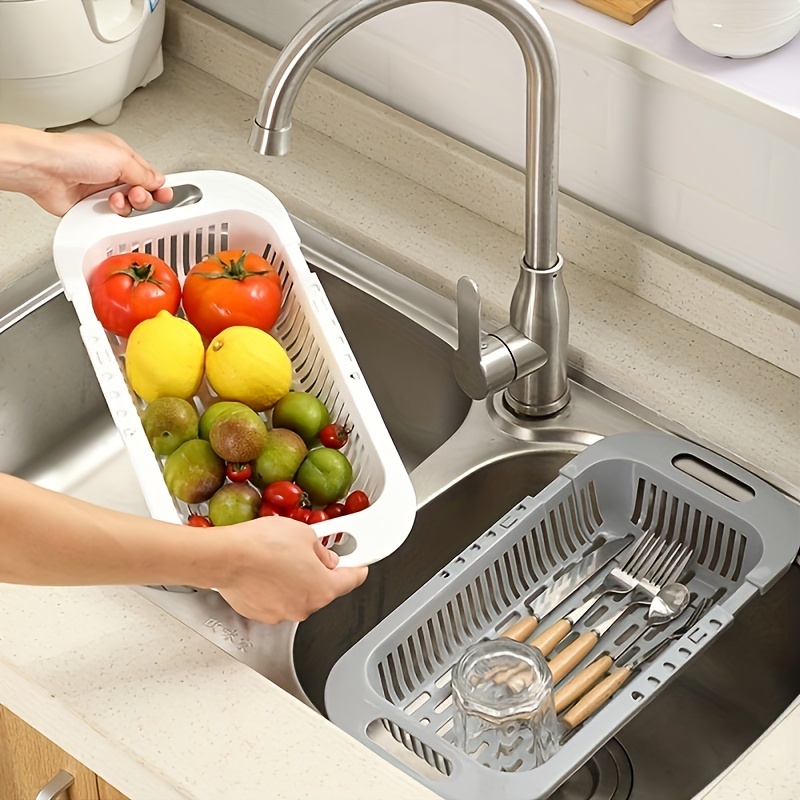 Kitchen Sinks, Stainless Steel Adjustable Basket