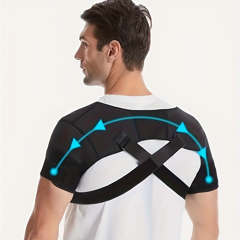 Double Shoulder Protector Adjustable Sports Shoulder Support - Temu Oman