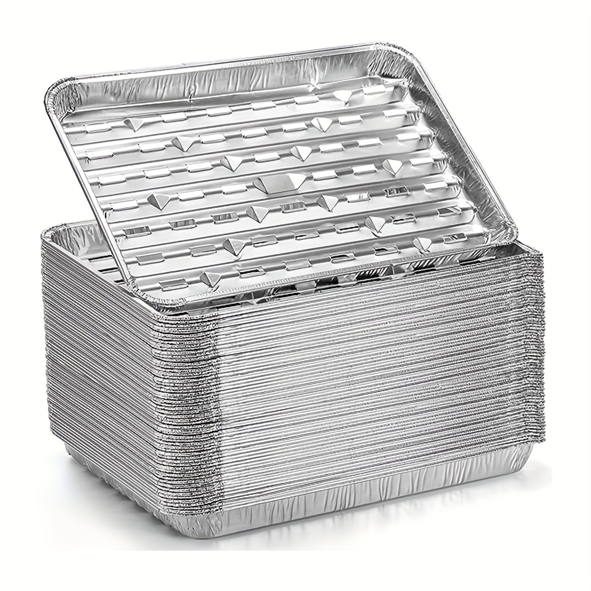 Small Aluminum Pans with Lids(40 Pack - 5×4) 1 LB Capacity Tin