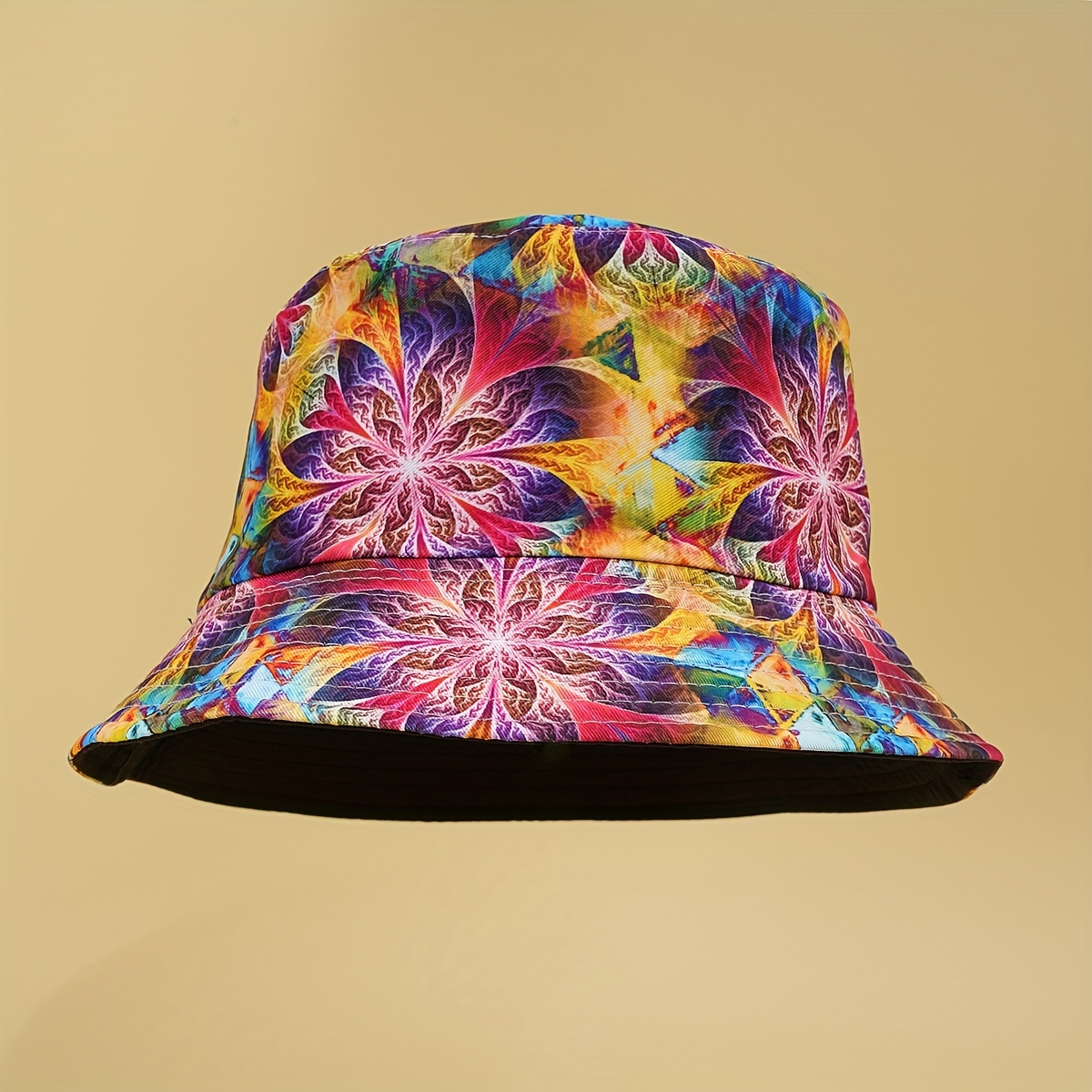 Graffiti Bucket Hat Hip Hop Printed Reversible Basin Hat Causal Sunscreen