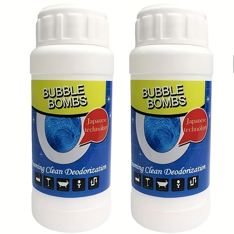 Pipe Dredge, Powerful Sink Bubble Bombs Fast Foaming Pipe Cleaner Powder Dredge  Agent For Kitchen Toilet Pipe Quick Cleaning Tool 300g