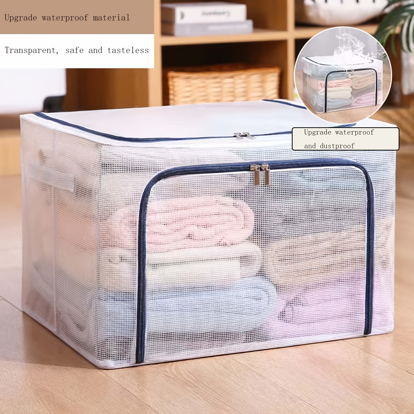 Clothes Storage Bags Upgraded Foldable Fabric Storage Bags - Temu