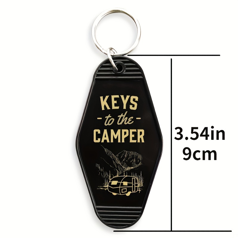 1 Stück Plastikschlüssel Zum Camper Motel Schlüsselanhänger Für Männer,  Süßer Schlüsselanhänger Im Retro-Stil, Einweihungsgeschenk, Erinnerung An