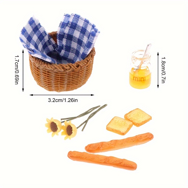 1:12 Dollhouse Miniature Storage Basket Food Vegetable Woven - Temu