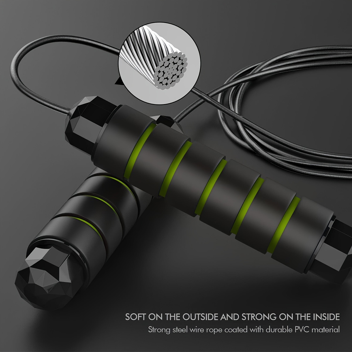 Adjustable Speed Jump Rope with Foam Handle for Fitness Workout