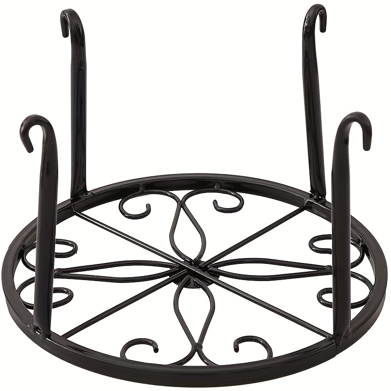 MDLUU Cast Iron Potted Plant Stand 18.8 Inch Tall, 2-Tier Planter Rack,  Heavy Duty Flower Pot Holder for Living Room, Bedroom, Kitchen (Bronze)