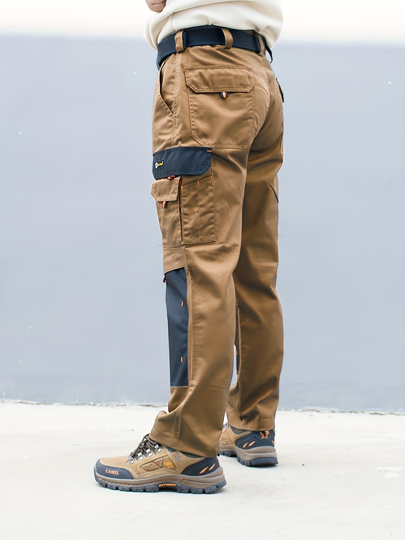 Cargo Trousers for men in Camel Color - 6 Pocket Trouser