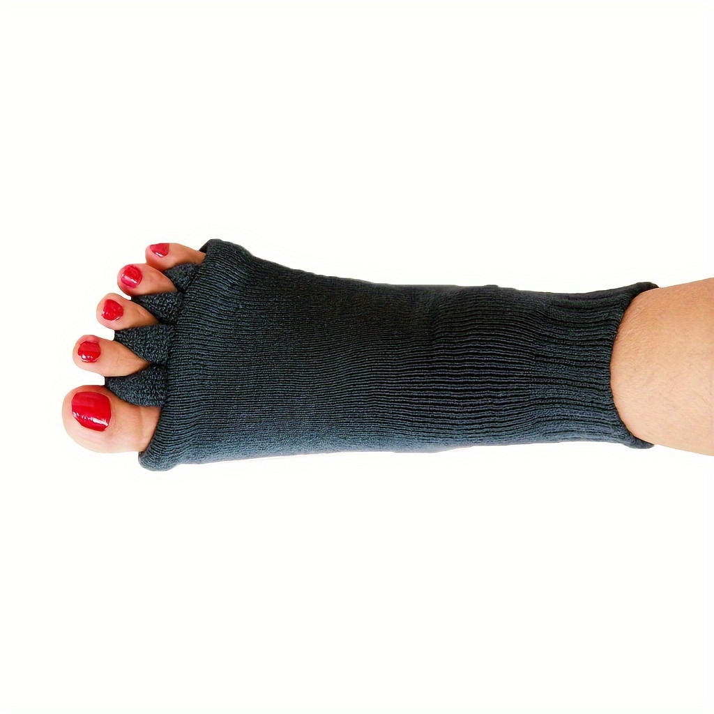 Toe Separator Socks Yoga Sports Gym Health Massage Foot Alignment Socks