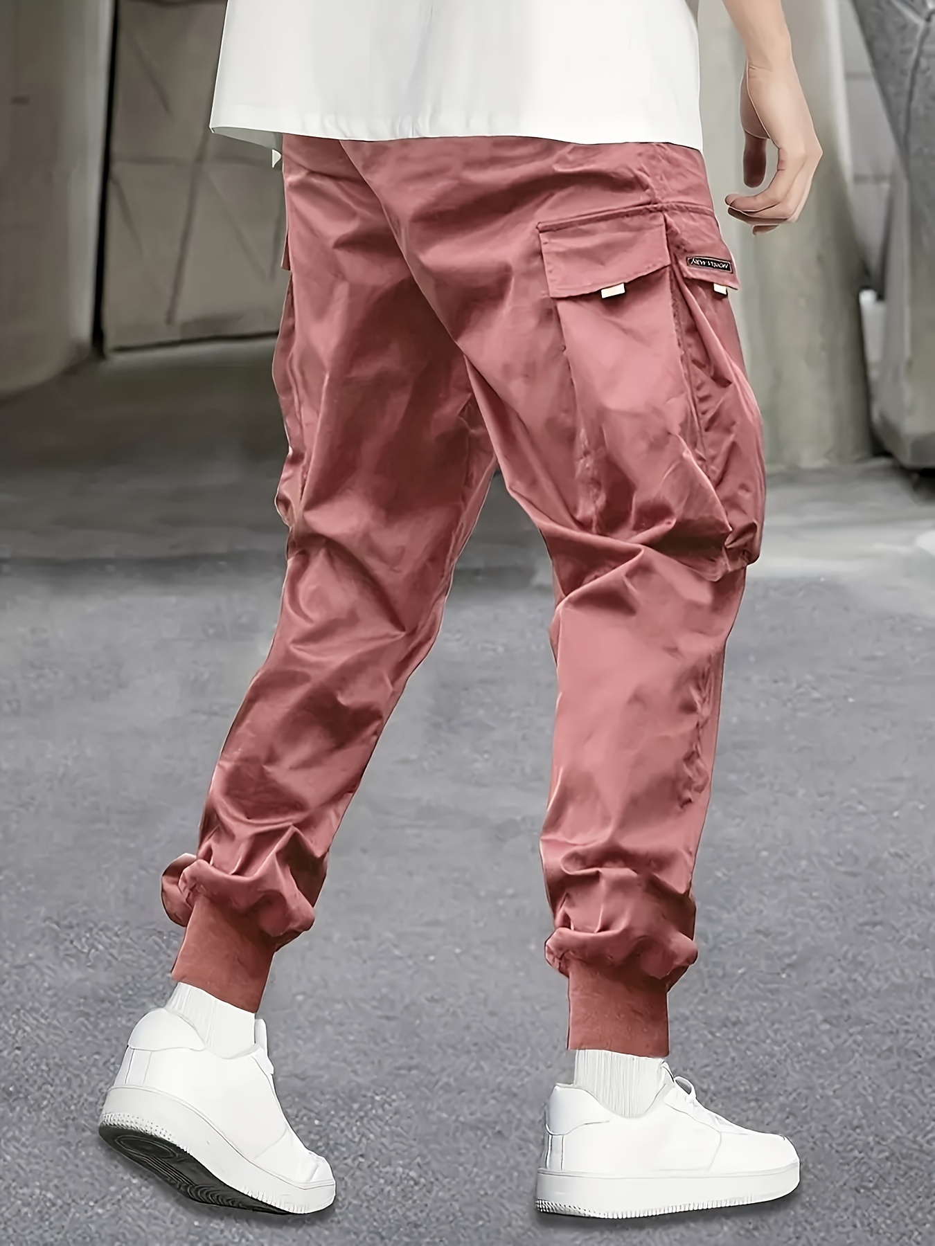 Cargo Pants for Men Relaxed Fit Mens Fashion Casual Printed Linen