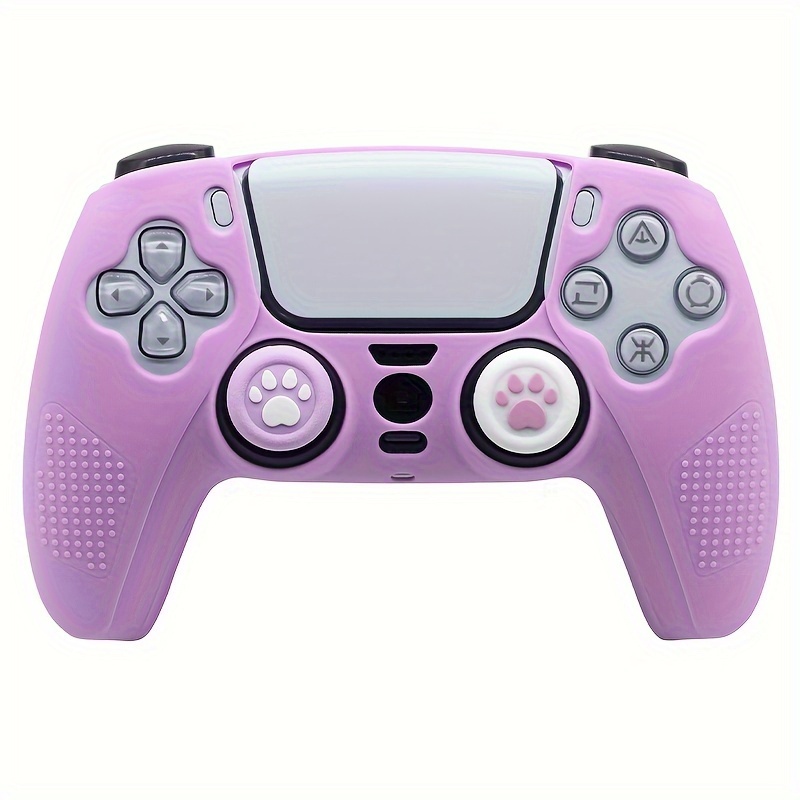 Pelle protettiva morbida in Silicone rosa per il controllo della pelle per  PS5 Gamepad Joystick Cover