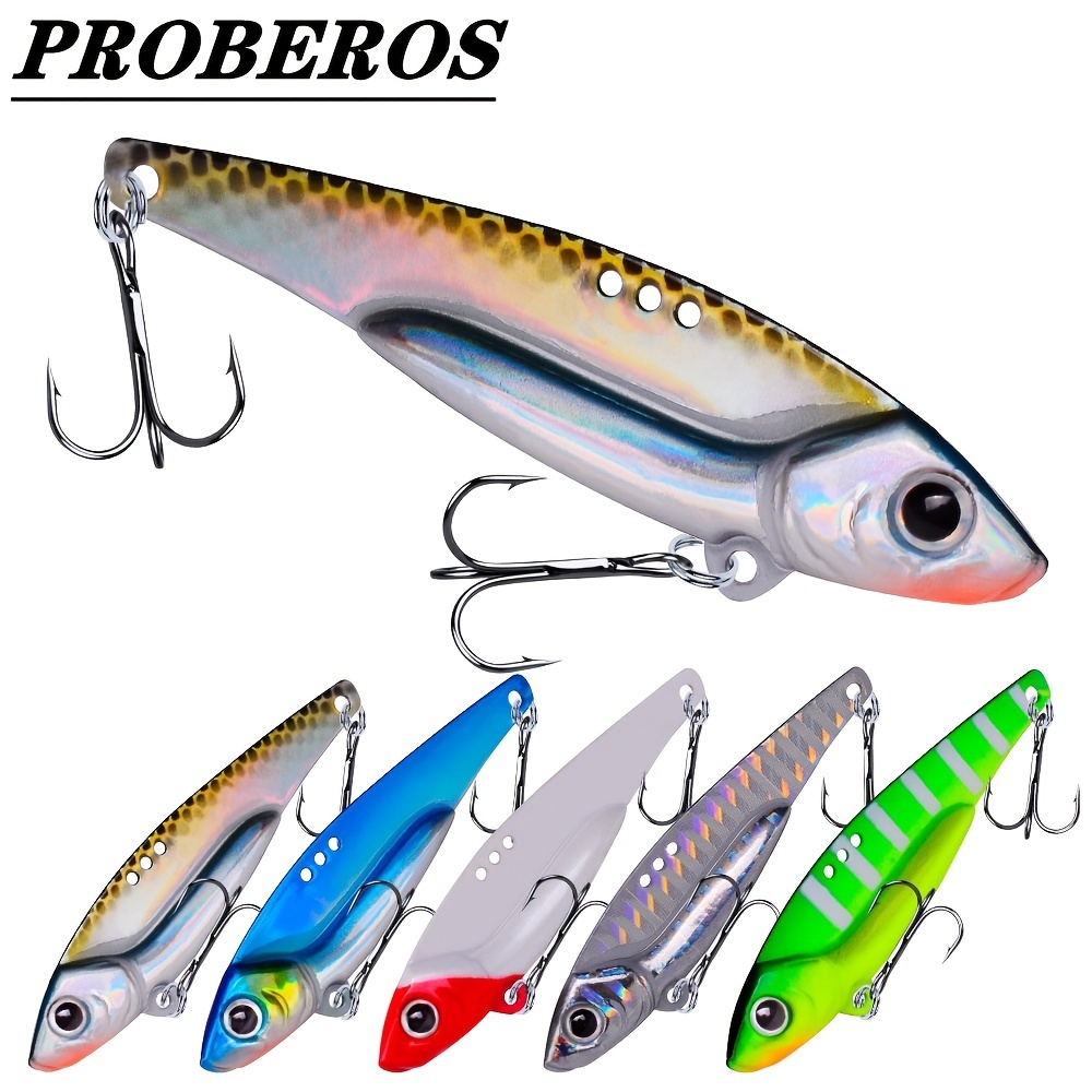 Lot Metal Vib Fishing Lures Vibration Bait For Pike Bass - Temu