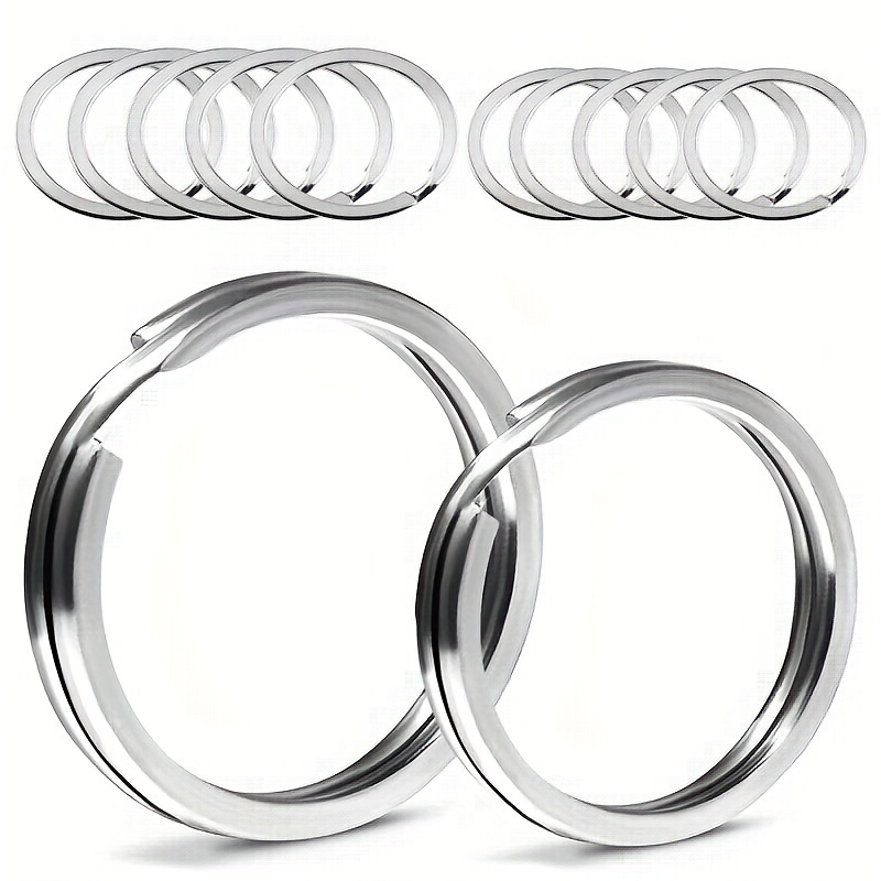 Key Ring Open Jump Rings Connector Stainless Steel Split - Temu