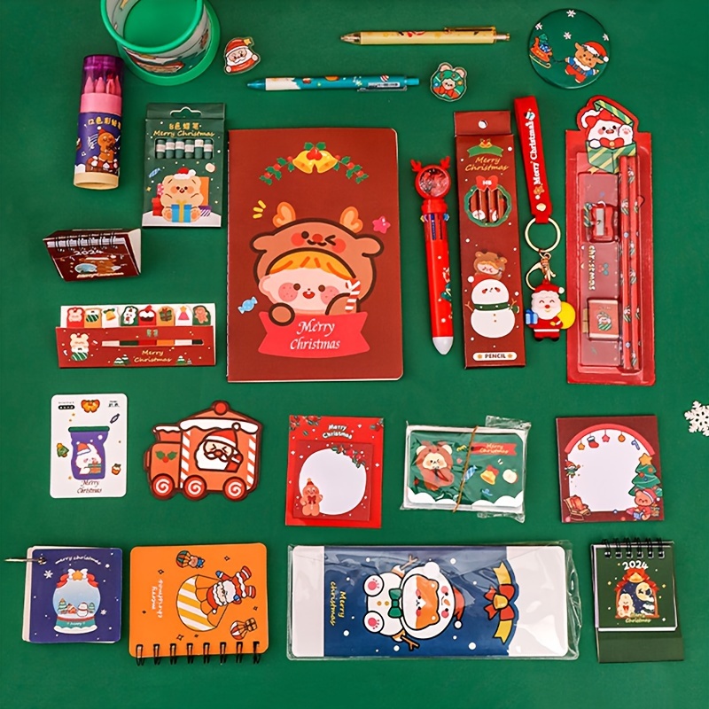  MAGICLULU 96 Pcs School Stationery Christmas Theme