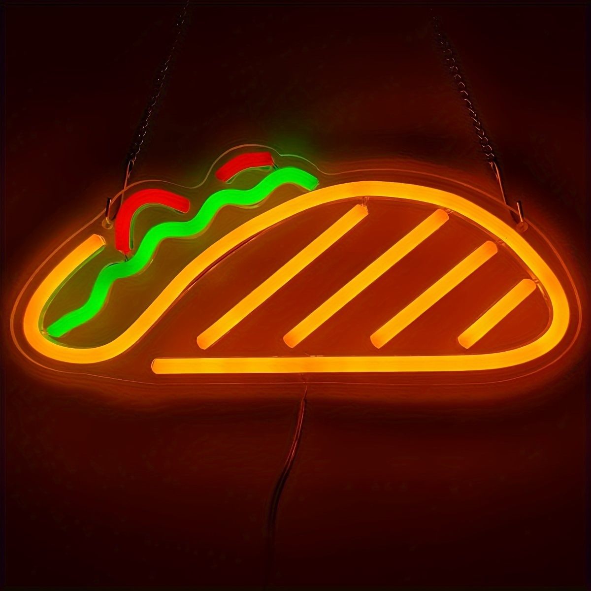Signe néon Pizza alimenté par USB, veilleuse LED à intensité réglable, pour  décor de chambre, Restaurant, cuisine, décoration murale de maison