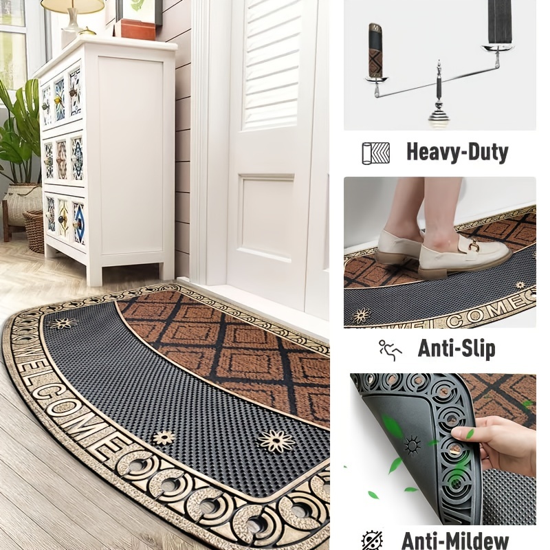 Dog Paw Printed Floor Rug, Water Absorption And Mud Removal Carpet, Hallway  Kitchen Soft Mat, Washable, Outdoor Interior Rug, Dirt Resistant Anti-slip  For Laundry Bathroom Bedroom Living Room, Home Decor, Christmas New
