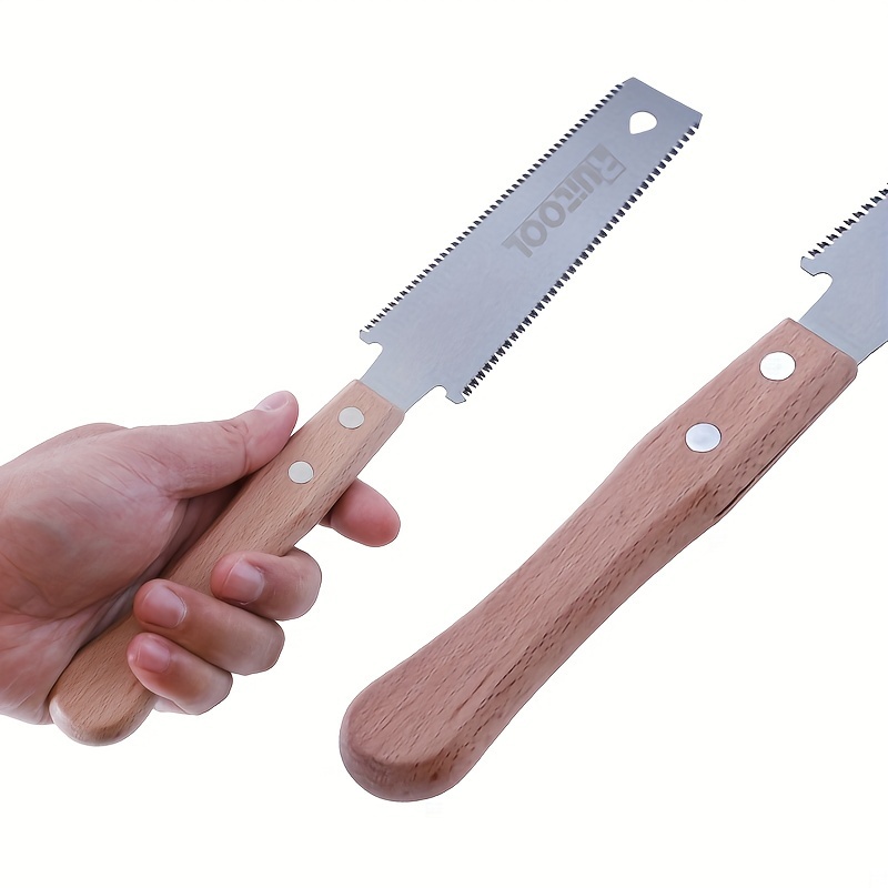 1pc Double Edged Saw Sk 5 Steel Small Hand Saw For Trimming Woodworking