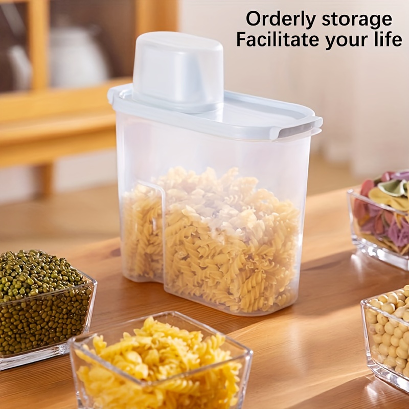 4pcs/set Cereal Storage Container, Plastic Airtight Food Storage
