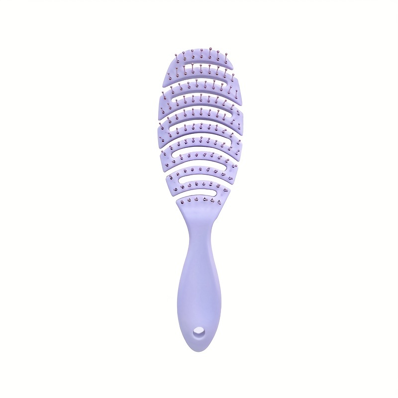Wet And Dry Dual-use Fluffy Smooth Hair Oval Hollow Comb
