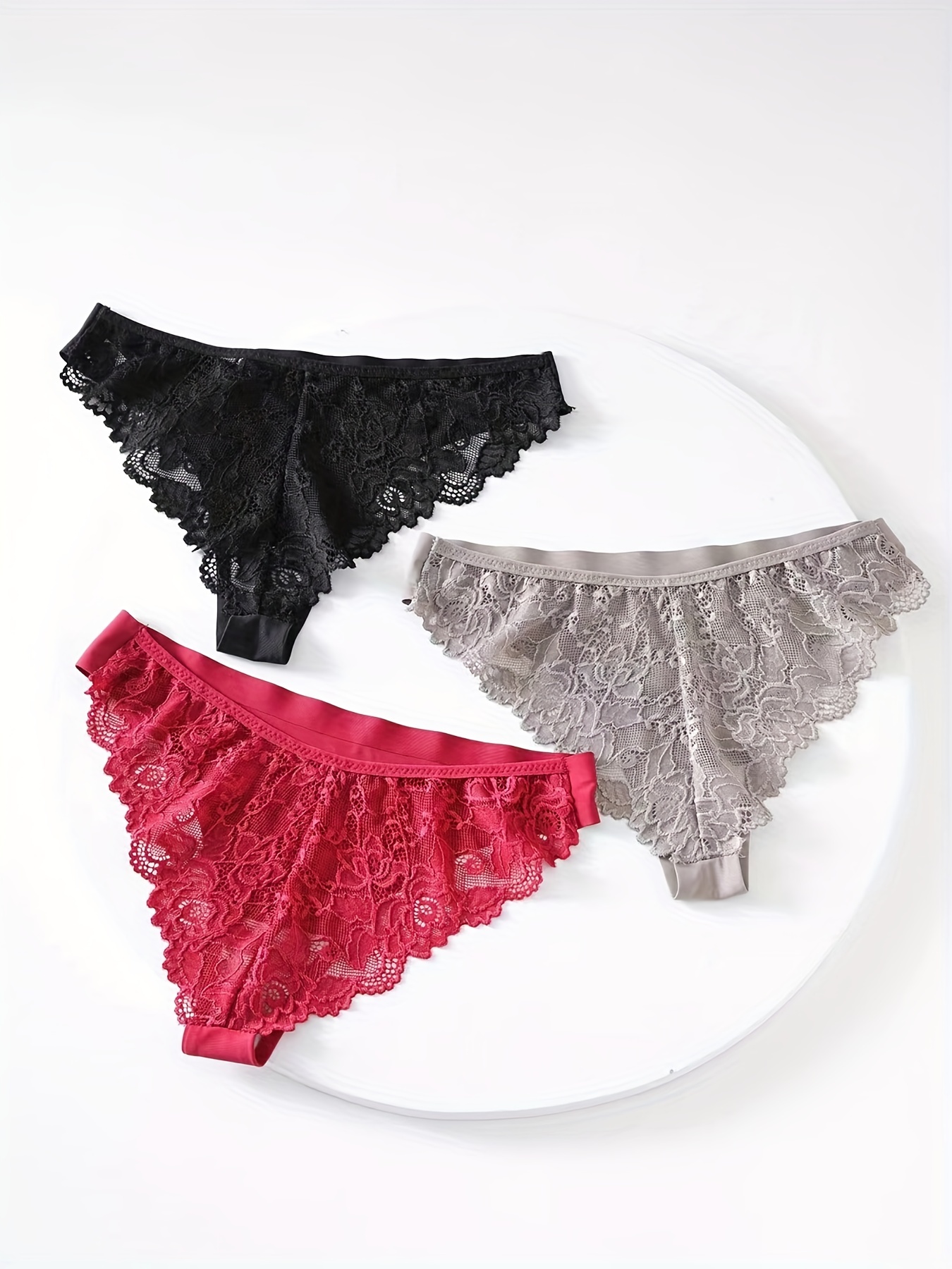 Womens No Show Panties High Waist Plus Size Cheeky Underwear for Women Sexy  Cotton Soft Thongs Invisibles Lace Solid, Black, Medium : :  Clothing, Shoes & Accessories