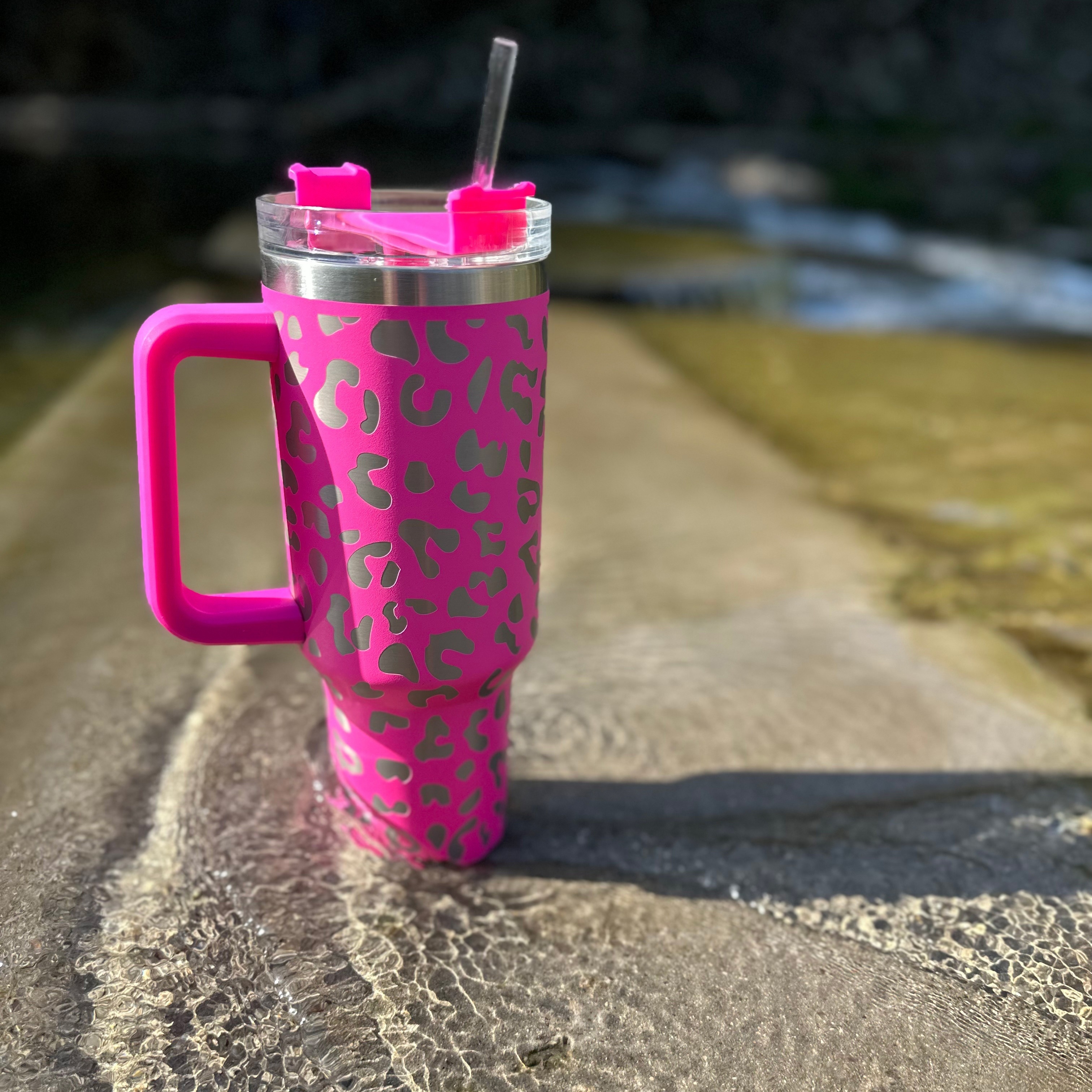 Leopard Pattern Coffee Mugs: Leakproof, Insulated, Portable & Perfect For  Outdoor Sports & Fitness! - Temu