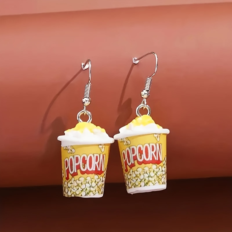 Drop Earrings Popcorn Match Daily Outfits Party Accessories