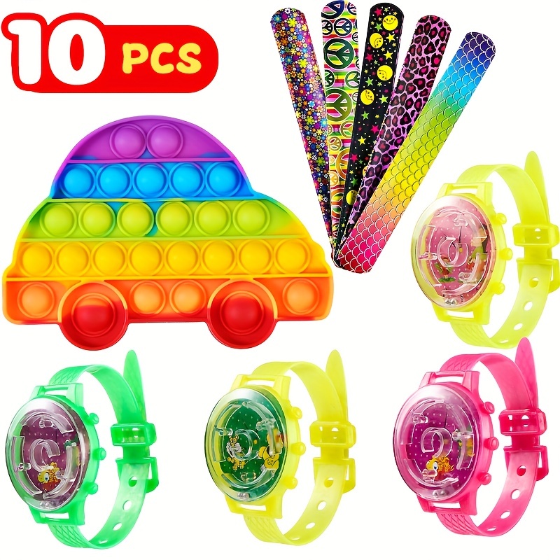  58 Pack Pop Party Favors for Kids 4-8 8-12,Premium Pop Fidget  Toys for Kids,Birthday Gifts,Treasure Box Toys for Classroom,Carnival  Prizes,Pinata Stuffers,Prize Box Toys,Goody Bag Fillers : Toys & Games