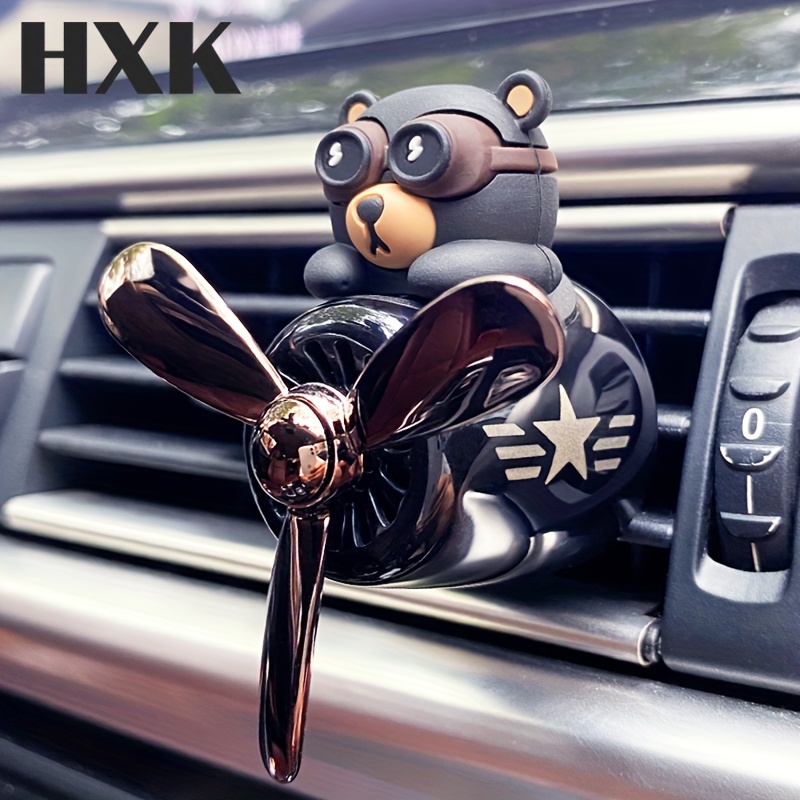 Kaufe Black Bear Auto-Lufterfrischer, Black Bear Pilot Auto-Diffusor,  niedliches Tier-Autoparfüm, lustiger Bären-Autoduft, Cartoon-Bär,  Auto-Lüftungsclip