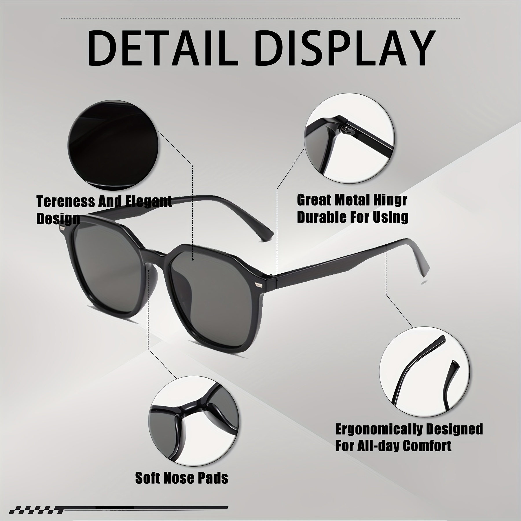 Trendy Classic Oversize Polarized Sunglasses Elegant Driving