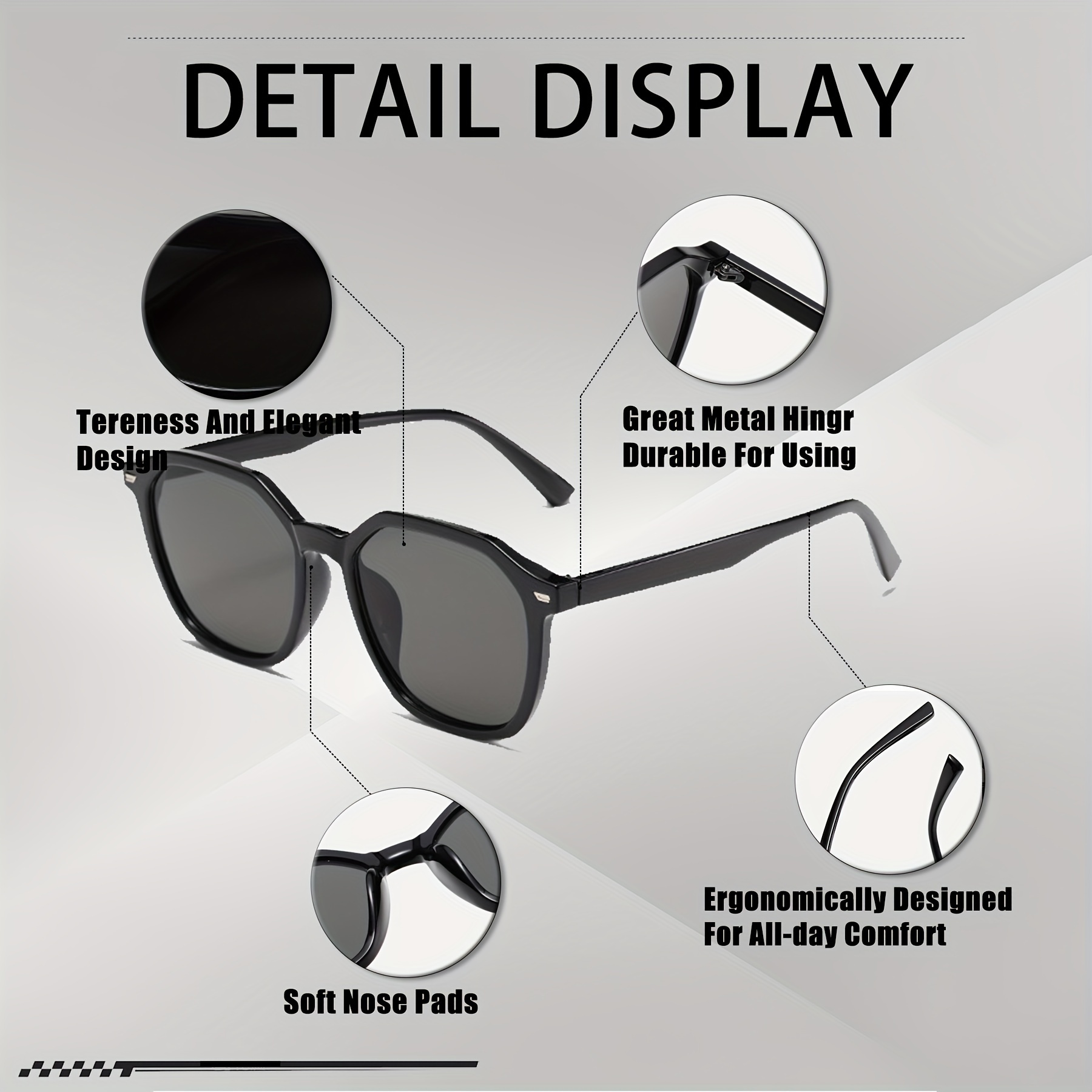 Trendy Classic Oversize Polarized Sunglasses Elegant Driving Lightweight  Sunglasses Men Women Outdoor Decors - Jewelry & Accessories - Temu