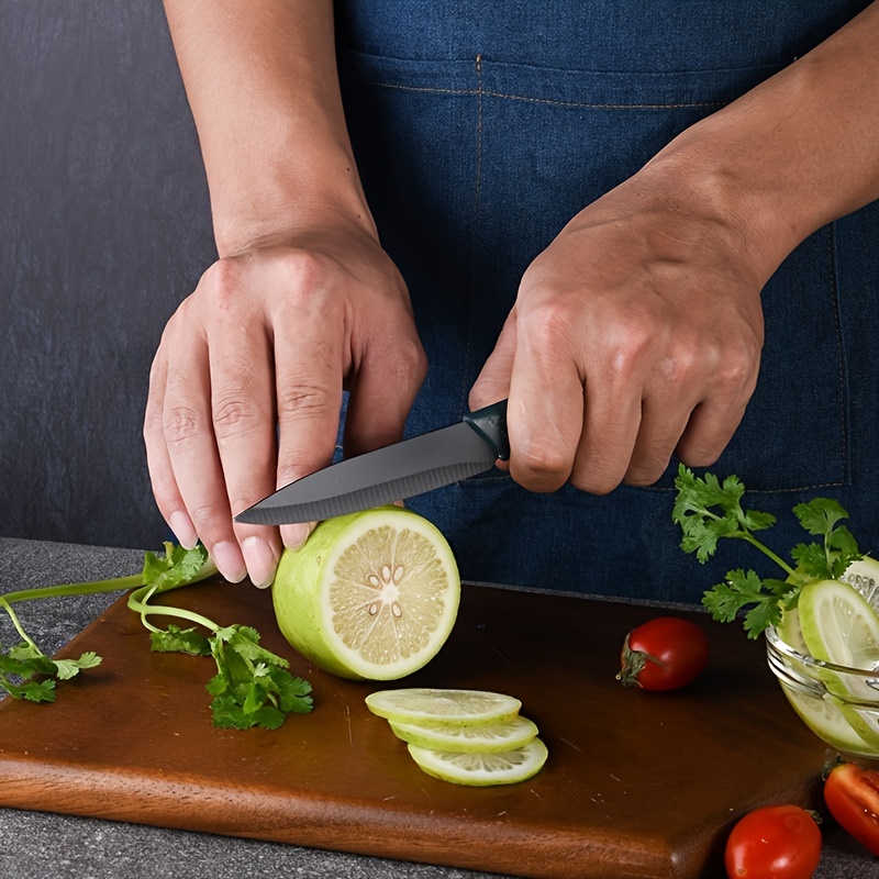 1pc Stainless Steel Knife With Protective Cover Non Slip Chef Knife Fruit  Knife Kitchen Small Knife - Home & Kitchen - Temu