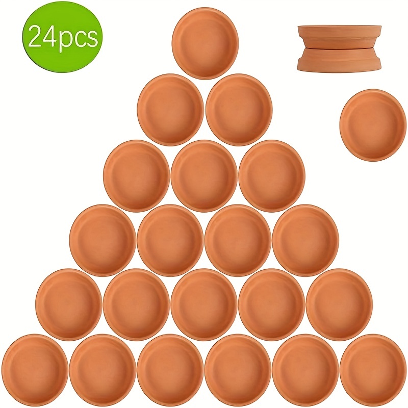 

Ensemble de 24 en terracotta de 3 pouces, idéal pour de poterie. Ces mini ronds parfaits pour les pots de succulentes de 2, 2,5 et 3 pouces.