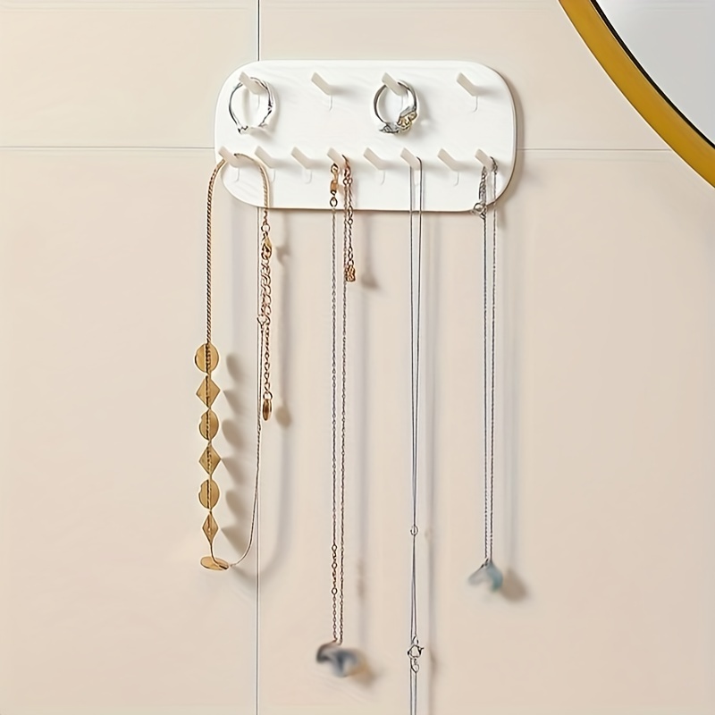 Simple Wall mounted Jewelry Storage Hook Necklace Ring - Temu