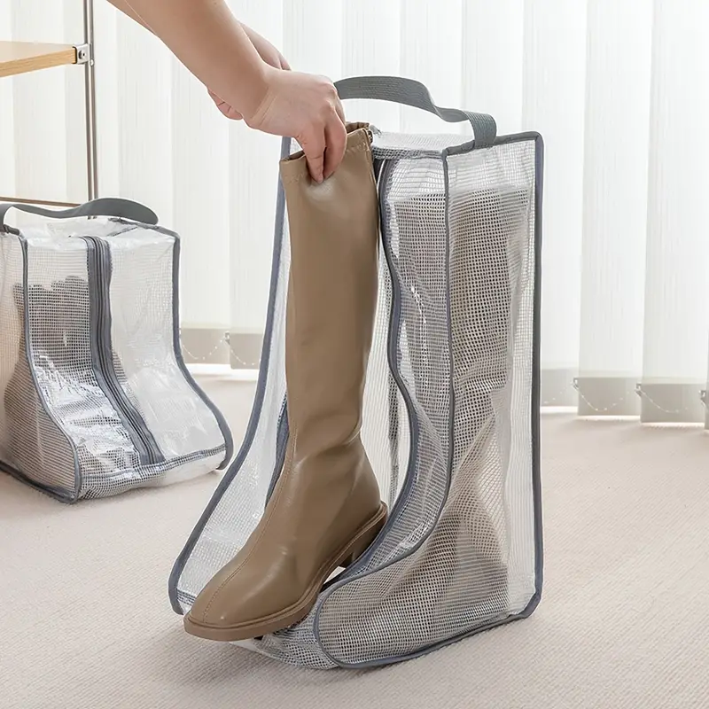 Clear Boot Storage Bag Portable Dust Cover For Short - Temu