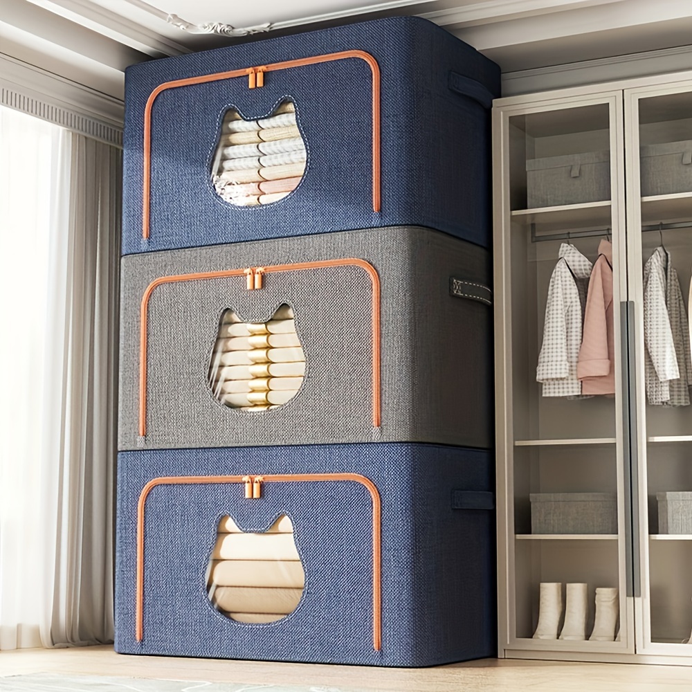 clothes storage box closet organizer home