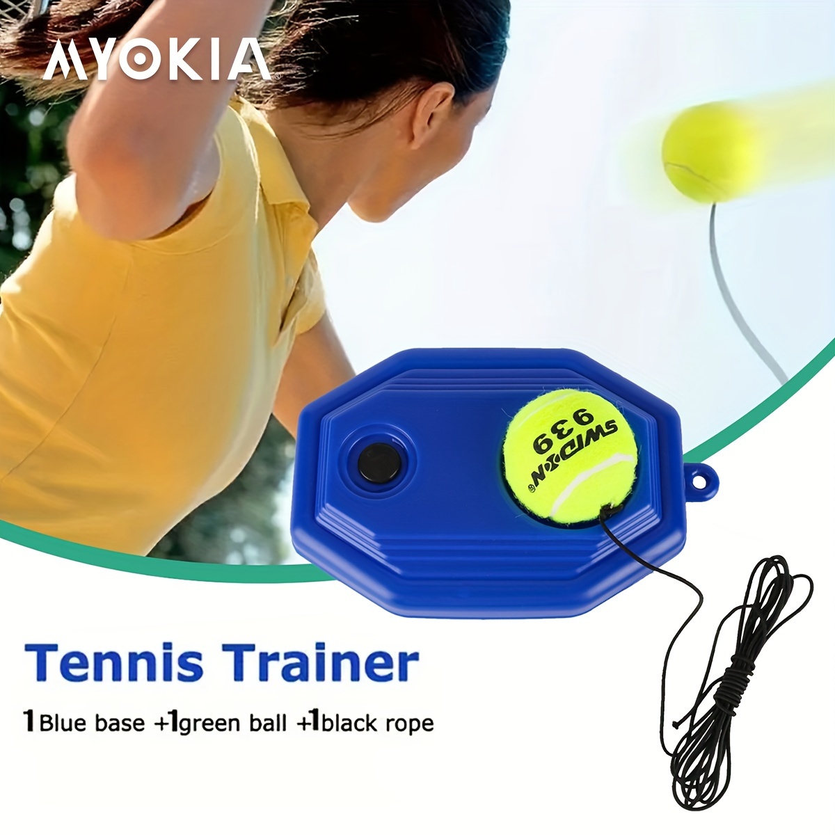 Acheter Entraîneur de rebond élastique pour joueur unique, entraînement de  badminton à rebond automatique, pour débutants