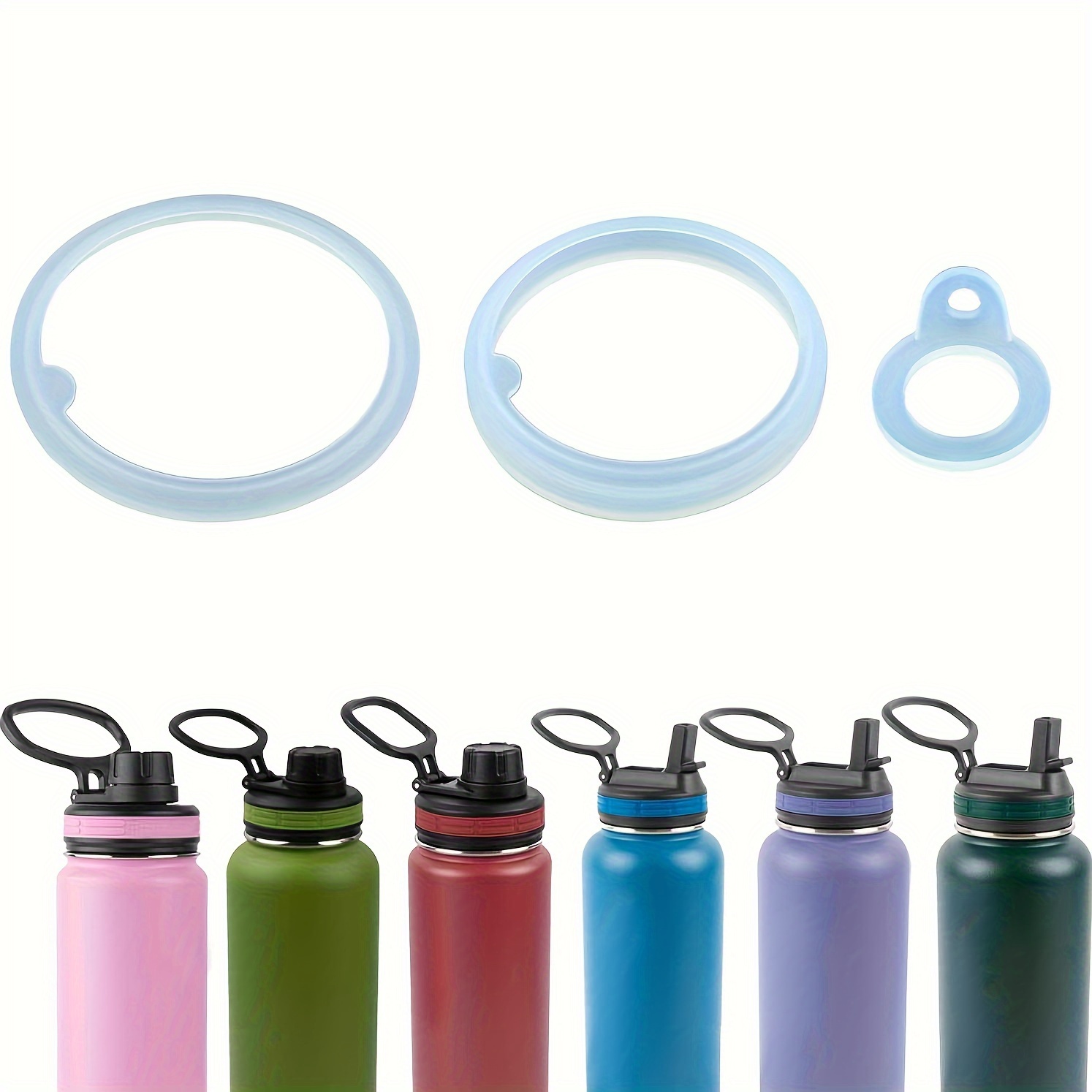 4Pcs Owala Replacement Lid Stopper FreeSip 24oz 32oz, Water Bottle Gasket  Replacement Top Lid Compatible with Owala 19/24/32/40oz Water Bottle