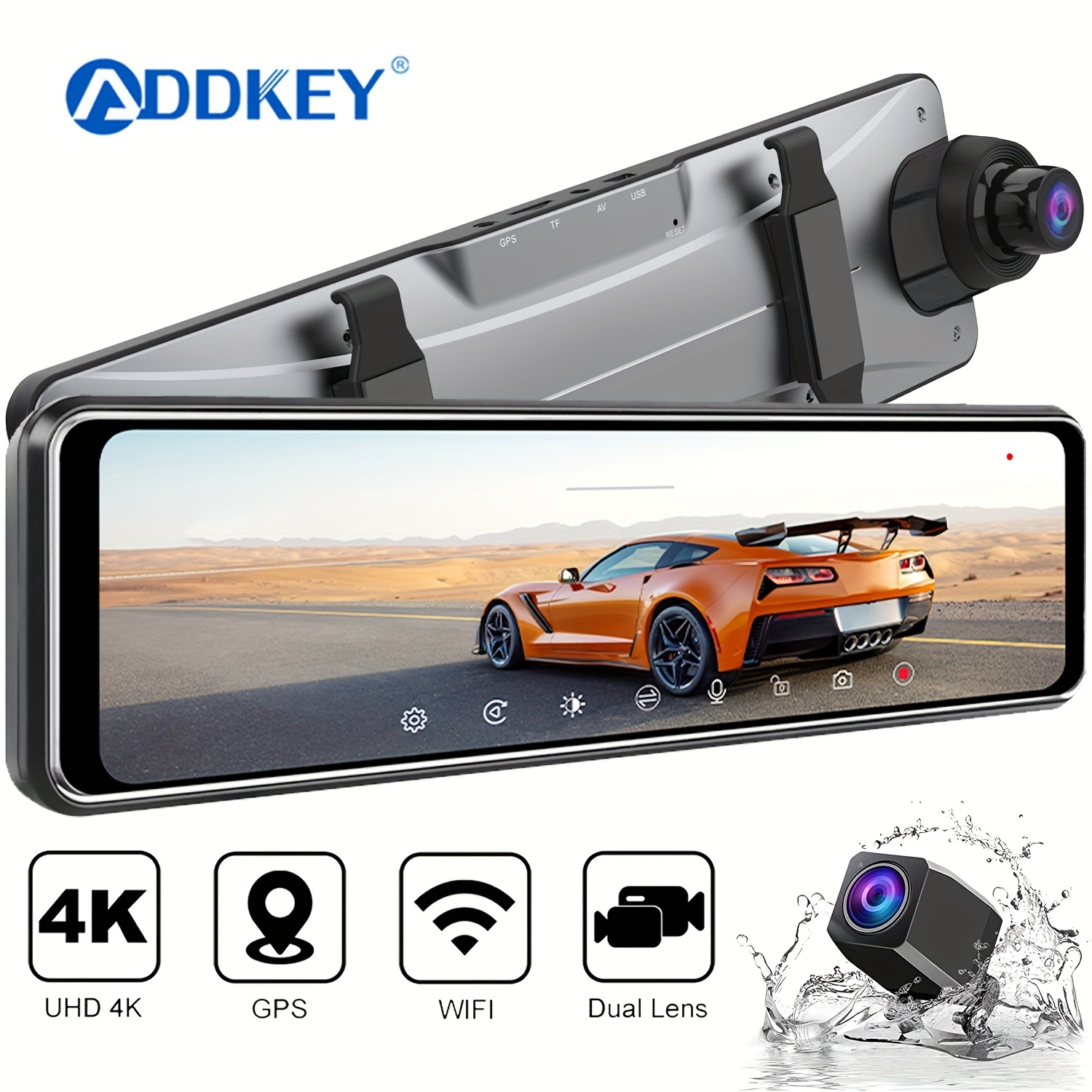Upgrade Your Driving Experience With A 4k Mirror Dash Cam - Temu