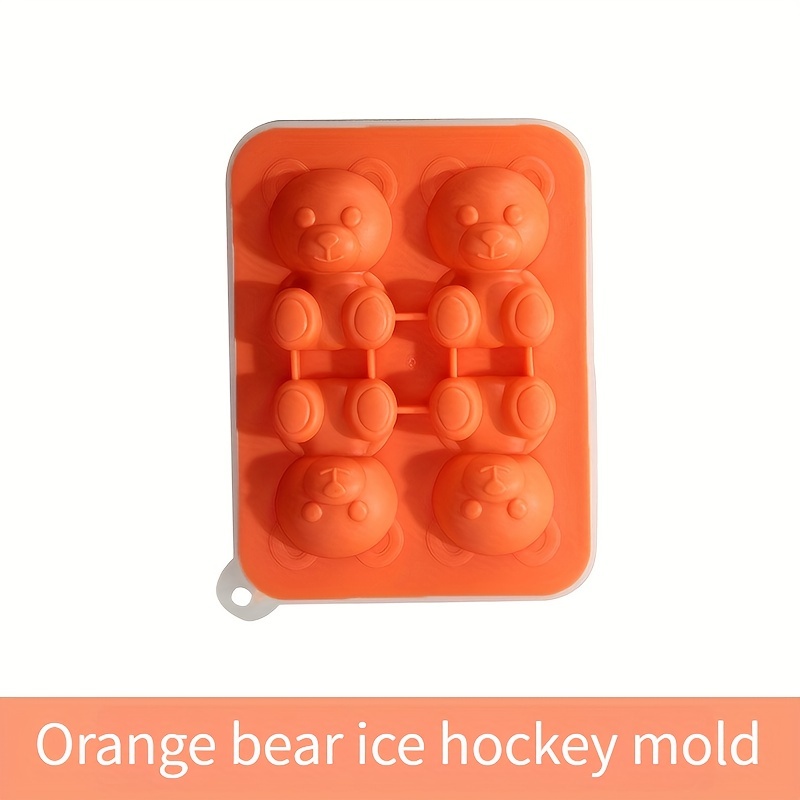 Cute Bear Ice Cube Mold Flexible Silicone Tray For Easy - Temu